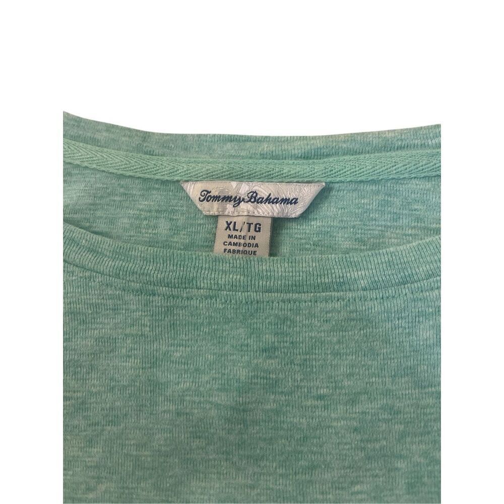 Tommy Bahama aqua green color knit top sz XL